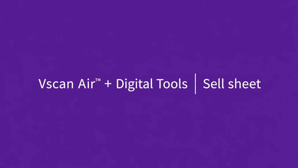 Vscan air digital tools sell sheet