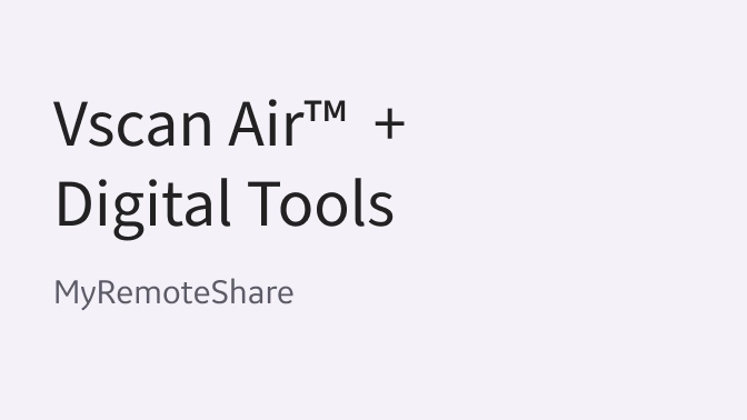 Vscan air tutorial remoteshare